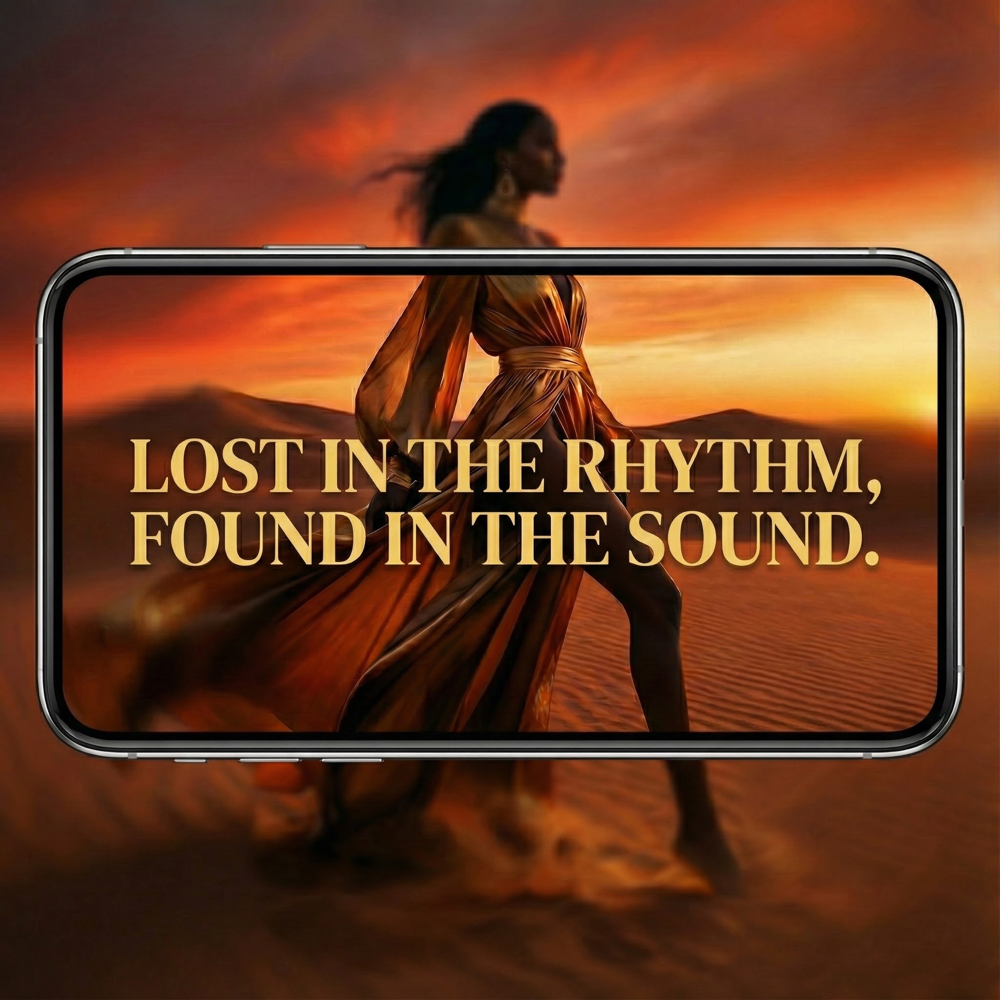 Lyric video visual - Lost in the rhythm, found in the sound